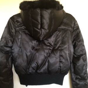 Black puffer jacket
